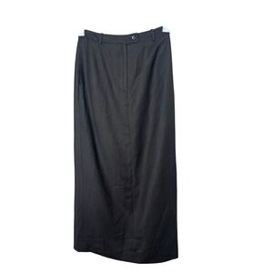 Vintage Barry‎ Bricken Brown Maxi Skirt Career Formal Office Women's Size 6